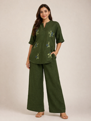 Embroidered Casual Co-Ord Set for Women
