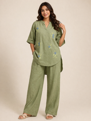 Embroidered Casual Co-Ord Set for Women