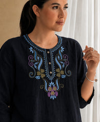 Women’s Embroidered Straight Fit Ethnic Top